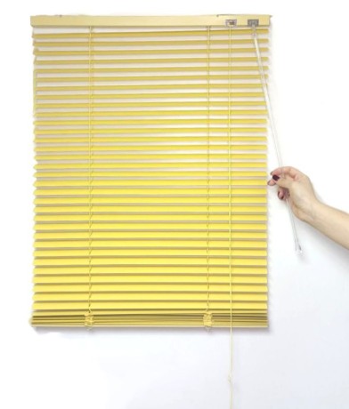 Жалюзи горизонтальные алюминиевые "Танго 25", Сочный Банан 5321, 45х135 см , упр Левое