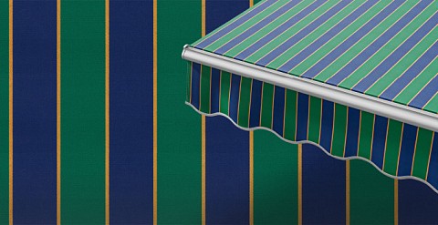 Маркиза локтевая VENTURA NEW, локти 1,5 метра, электропривод, тент из ткани в многоцветную полоску