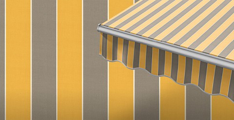 Маркиза локтевая VENTURA NEW, локти 1,5 метра, электропривод, тент из ткани в многоцветную полоску