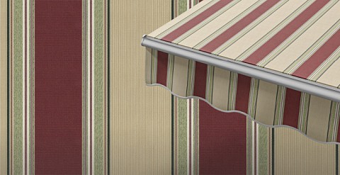 Маркиза локтевая VENTURA NEW, локти 1,5 метра, электропривод, тент из ткани в многоцветную полоску