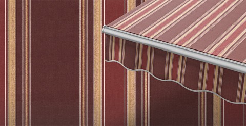 Маркиза локтевая VENTURA NEW, локти 1,5 метра, электропривод, тент из ткани в многоцветную полоску