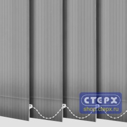 Лайн /цвет темно-серый Black Out/ - ламель для вертикальных жалюзи из ткани