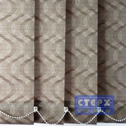 Офелия /цвет коричневый/ - ламель для вертикальных жалюзи из ткани