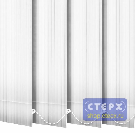 Лайн /цвет белый Black Out/ - ламель для вертикальных жалюзи из ткани