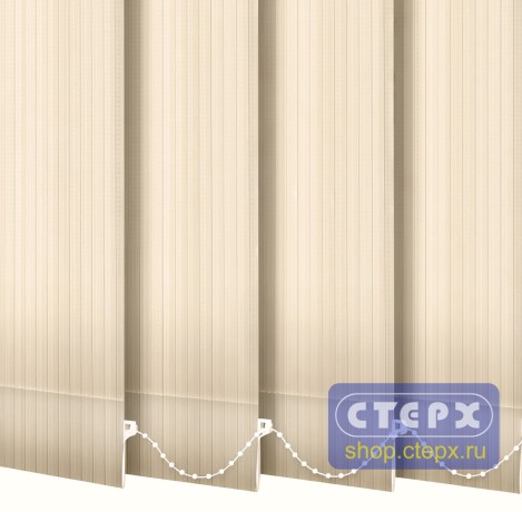 Лайн /цвет темно-бежевый Black Out/ - ламель для вертикальных жалюзи из ткани