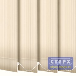 Лайн /цвет темно-бежевый Black Out/ - ламель для вертикальных жалюзи из ткани