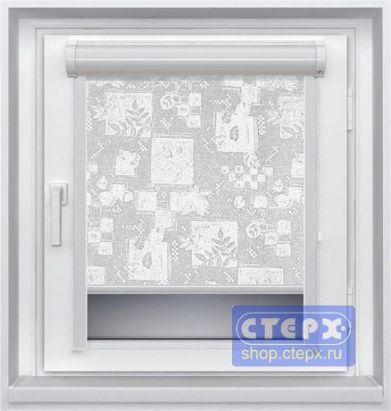 Миникассетная рулонная штора с цепочным приводом «UNI-2», коллекция «Осень в Марселе»