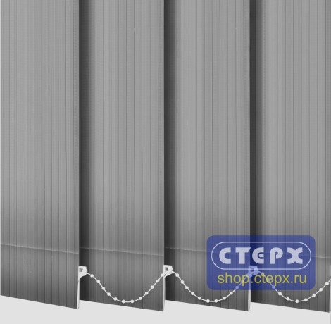 Вертикальные жалюзи с полотном из ткани коллекции «Лайн BLACK OUT»