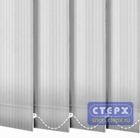 Вертикальные жалюзи с полотном из ткани коллекции «Лайн BLACK OUT»