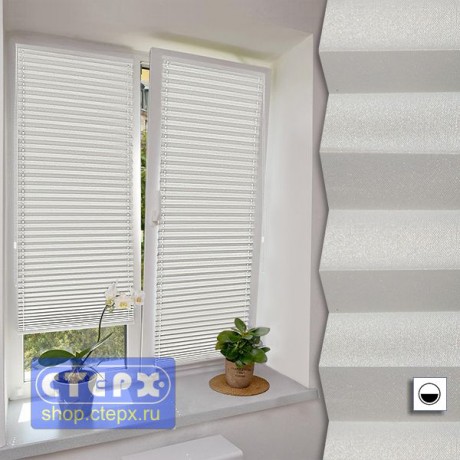 Штора плиссе модель «Твист», коллекция «Металлик»