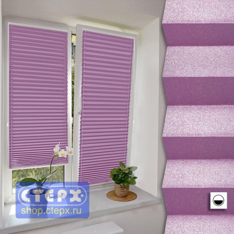 Штора плиссе модель «Твист», коллекция «Металлик»