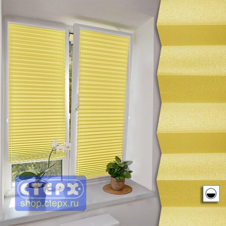 Штора плиссе модель «Твист», коллекция «Металлик»