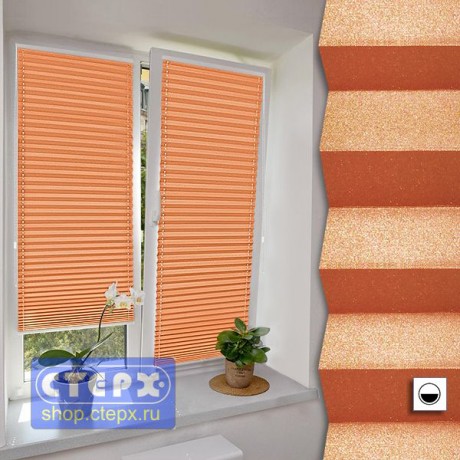 Штора плиссе модель «Твист», коллекция «Металлик»