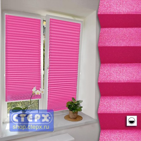 Штора плиссе модель «Твист», коллекция «Металлик»