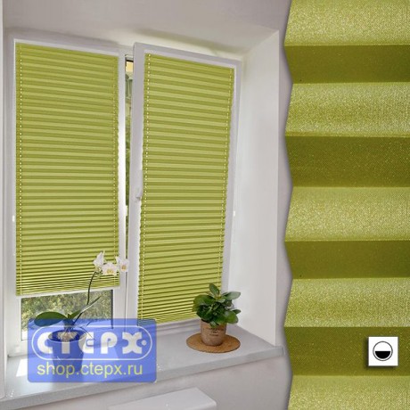 Штора плиссе модель «Твист», коллекция «Металлик»