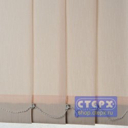 Дождь /цвет бежевый/ - ламель для вертикальных жалюзи из ткани