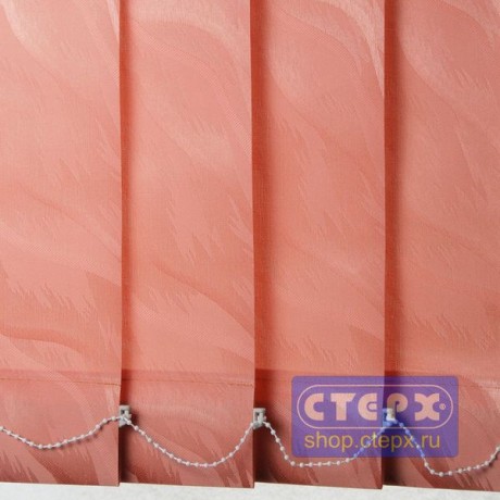 Эмма /цвет оранжевый/ - ламель для вертикальных жалюзи из ткани