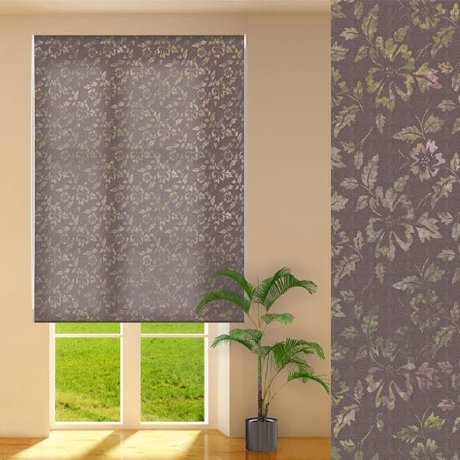 Штора рулонная с цепочным приводом «Макси», коллекция «Флора»
