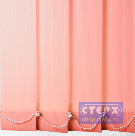 Лайн /цвет коралловый/ - ламель для вертикальных жалюзи из ткани