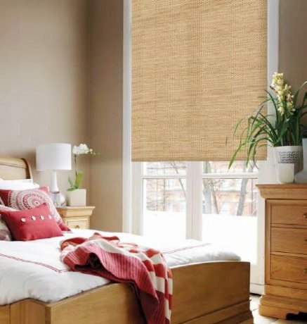 Штора рулонная с цепочным приводом «Макси», коллекция натуральных материалов «Шикотан»