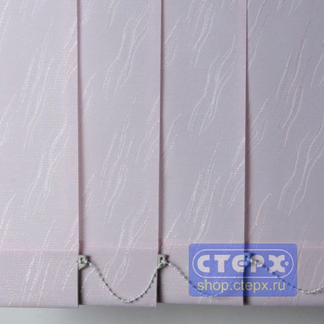 Лотос /цвет розовый с серебристым люрексом/ - ламель для вертикальных жалюзи из ткани