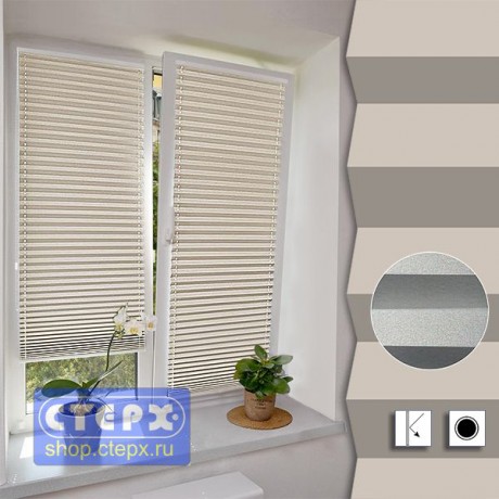 Штора плиссе модель «Твист», коллекция «Натали BLACK-OUT»