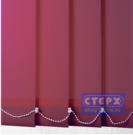 Лайн /цвет бордо/ - ламель для вертикальных жалюзи из ткани