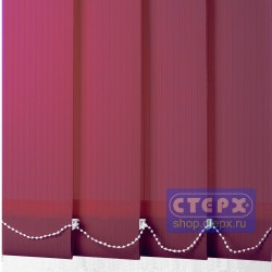 Лайн /цвет бордо/ - ламель для вертикальных жалюзи из ткани