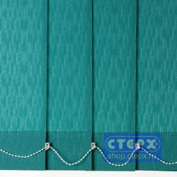 Дождь /цвет темно - зеленый/ - ламель для вертикальных жалюзи из ткани