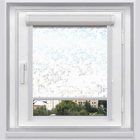 Миникассетная рулонная штора с цепочным приводом «UNI-2», коллекция «Флора»