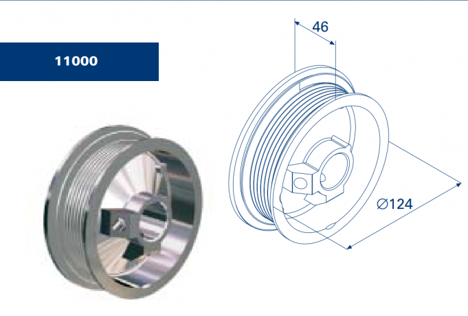 Барабан для стандартного подъема DH11000 (M102 H2250)