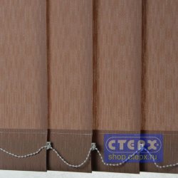 Дождь /цвет коричневый/ - ламель для вертикальных жалюзи из ткани