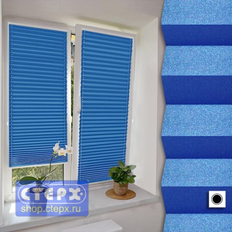 Штора плиссе модель «Твист», коллекция «Металлик BLACK-OUT»