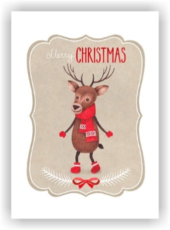 Декоративная салфетка 25х35 см «Олень» коллекция «Новый год»