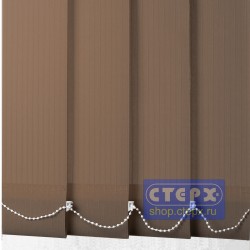 Лайн /цвет коричневый/ - ламель для вертикальных жалюзи из ткани