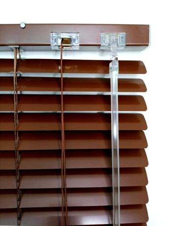 Жалюзи горизонтальные алюминиевые "Танго 25", Горький шоколад 5641, 55х135 см , упр Правое