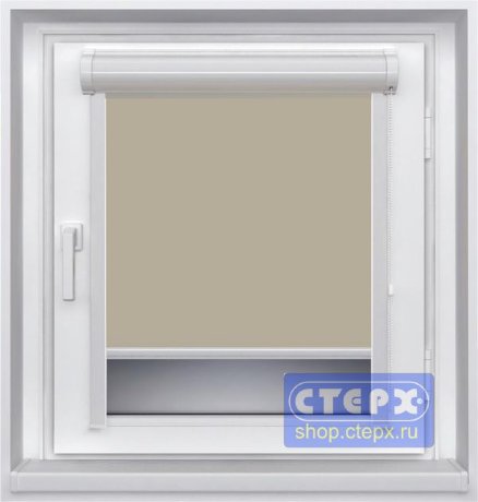 Миникассетная рулонная штора с цепочным приводом «UNI-2», коллекция «Натали BLACK-OUT»