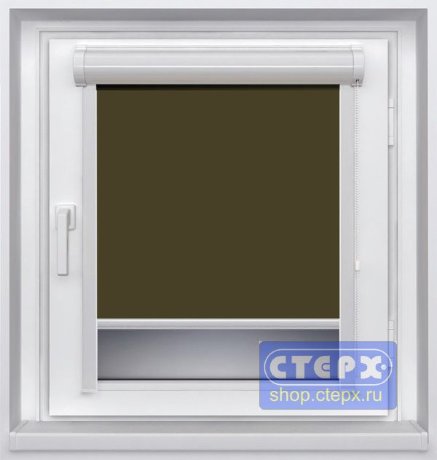 Миникассетная рулонная штора с цепочным приводом «UNI-2», коллекция «Натали BLACK-OUT»