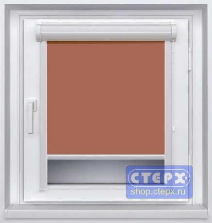 Миникассетная рулонная штора с цепочным приводом «UNI-2», коллекция «Натали BLACK-OUT»