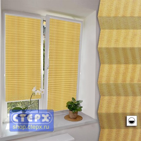 Штора плиссе модель «Твист», коллекция «Сахара»
