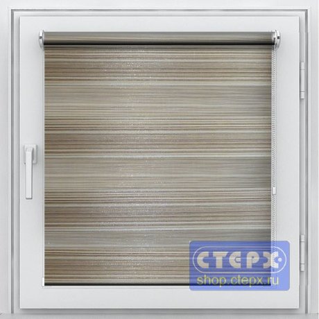 Двойная рулонная штора с цепочным приводом «Мини - ЗЕБРА», коллекция «Петергоф»