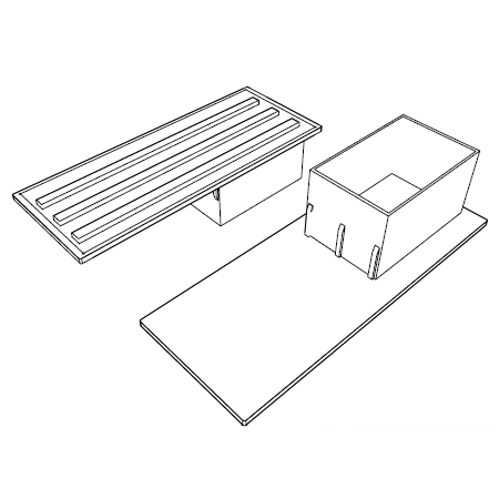 Заглушка для направляющего профиля 