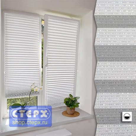 Штора плиссе модель «Твист», коллекция «Троя»