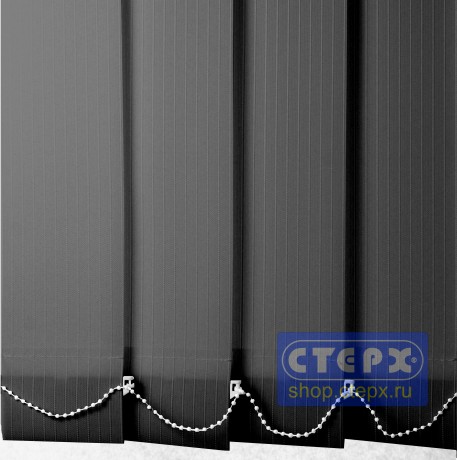 Лайн /цвет черный/ - ламель для вертикальных жалюзи из ткани