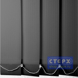 Лайн /цвет черный/ - ламель для вертикальных жалюзи из ткани