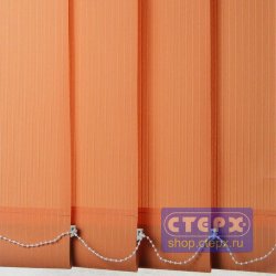 Лайн /цвет оранжевый/ - ламель для вертикальных жалюзи из ткани