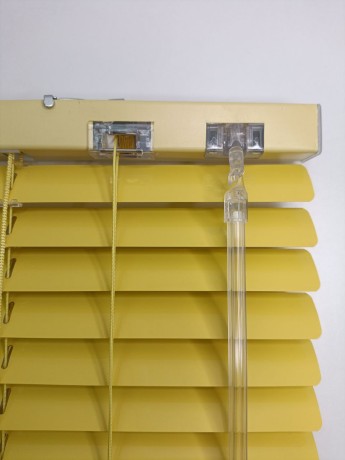 Жалюзи горизонтальные алюминиевые "Танго 25", Сочный Банан 5321, 57.5х130 см , упр Правое