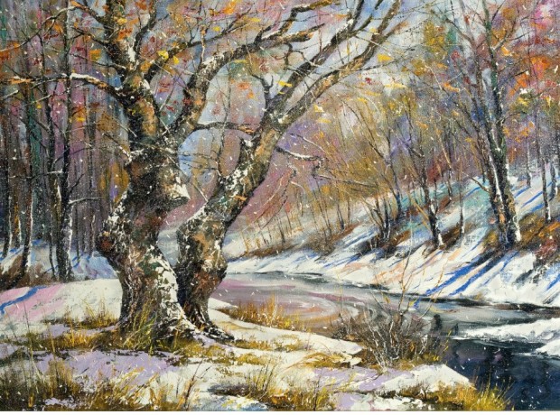 Постер - репродукция «Зима пришла», 40 см х 30 см