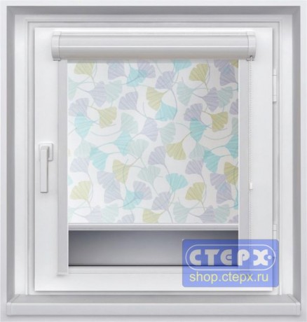 Миникассетная рулонная штора с цепочным приводом «UNI-2», коллекция «Либерти»