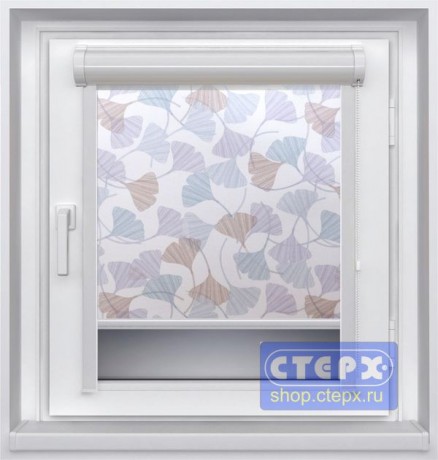 Миникассетная рулонная штора с цепочным приводом «UNI-2», коллекция «Либерти»